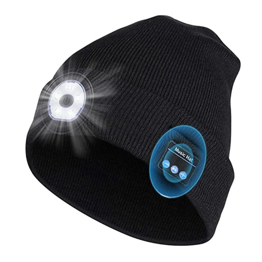 BeamBea™ - Beanie with Light Beam & Bluetooth Music